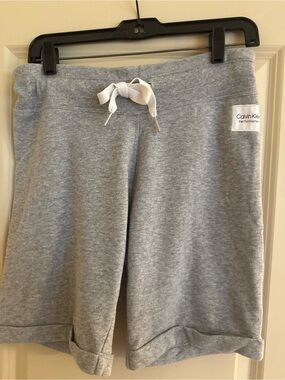 Calvin Klein Light Gray Performance Sweat Shorts